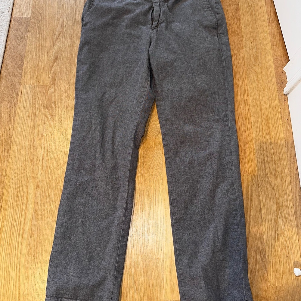 Banana Republic Gray Textured Trousers